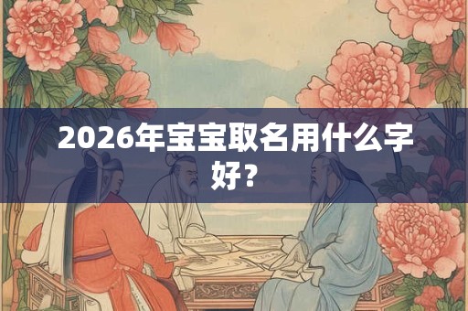 2026年宝宝取名用什么字好？
