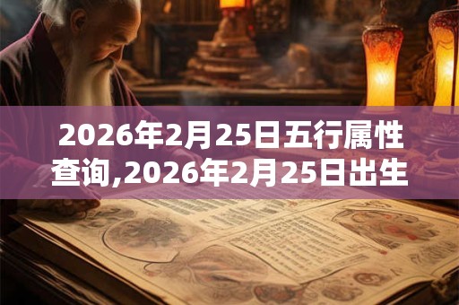 2026年2月25日五行属性查询,2026年2月25日出生五行属什么