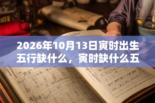 2026年10月13日寅时出生五行缺什么，寅时缺什么五行