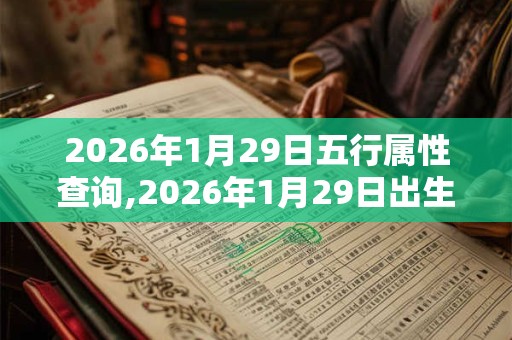 2026年1月29日五行属性查询,2026年1月29日出生五行属什么