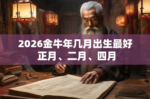 2026金牛年几月出生最好 正月、二月、四月