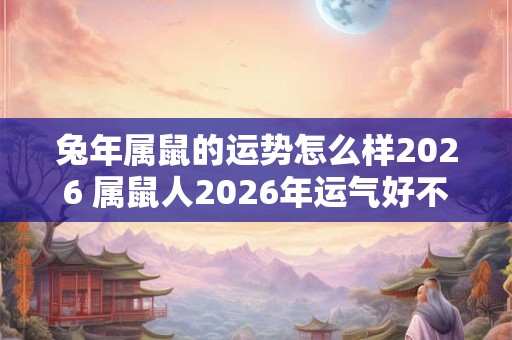 兔年属鼠的运势怎么样2026 属鼠人2026年运气好不好