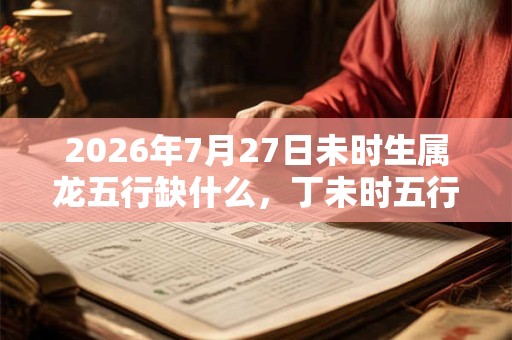 2026年7月27日未时生属龙五行缺什么，丁未时五行缺什么