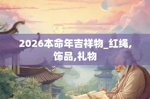 2026本命年吉祥物_红绳,饰品,礼物