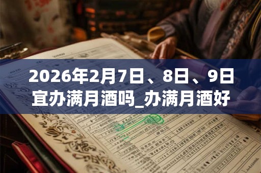 2026年2月7日、8日、9日宜办满月酒吗_办满月酒好不好