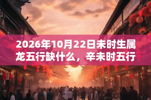 2026年10月22日未时生属龙五行缺什么，辛未时五行缺什么