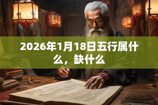 2026年1月18日五行属什么，缺什么
