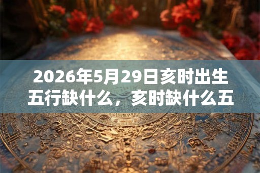 2026年5月29日亥时出生五行缺什么，亥时缺什么五行