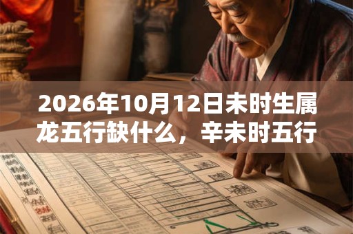 2026年10月12日未时生属龙五行缺什么，辛未时五行缺什么