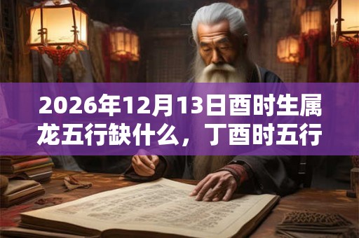 2026年12月13日酉时生属龙五行缺什么，丁酉时五行缺什么