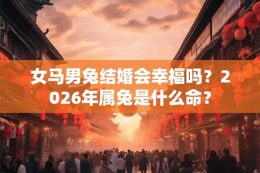 女马男兔结婚会幸福吗？2026年属兔是什么命？