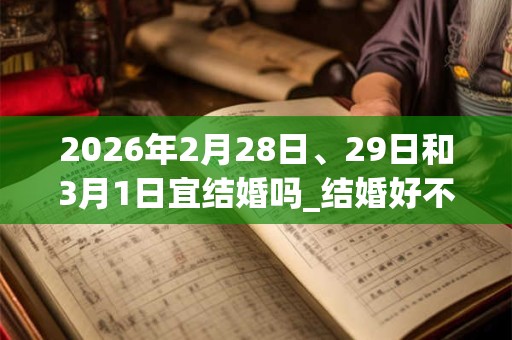 2026年2月28日、29日和3月1日宜结婚吗_结婚好不好