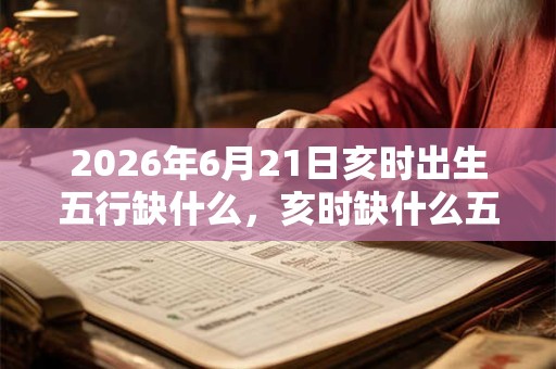 2026年6月21日亥时出生五行缺什么，亥时缺什么五行