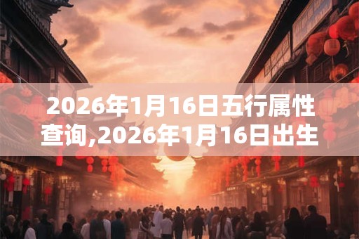 2026年1月16日五行属性查询,2026年1月16日出生五行属什么