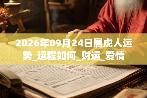 2026年09月24日属虎人运势_运程如何_财运_爱情