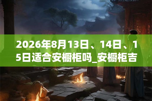 2026年8月13日、14日、15日适合安橱柜吗_安橱柜吉利吗