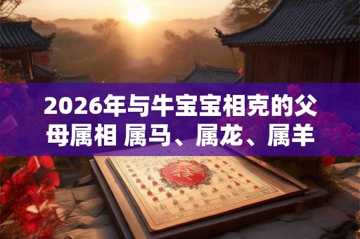 2026年与牛宝宝相克的父母属相 属马、属龙、属羊