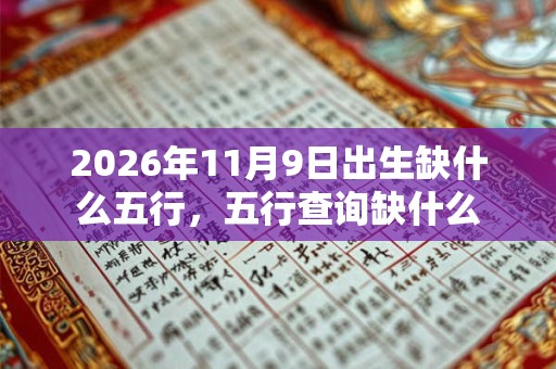 2026年11月9日出生缺什么五行，五行查询缺什么