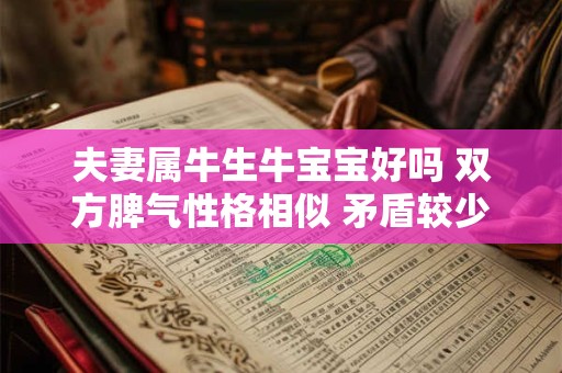 夫妻属牛生牛宝宝好吗 双方脾气性格相似 矛盾较少