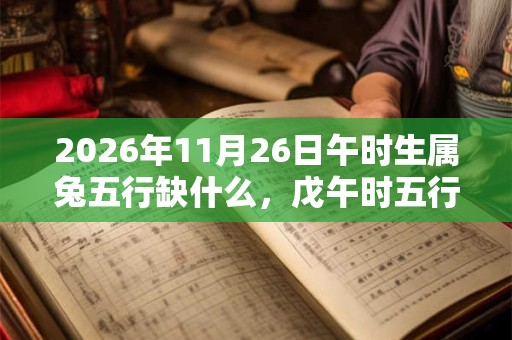2026年11月26日午时生属兔五行缺什么，戊午时五行缺什么