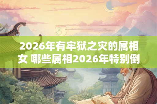 2026年有牢狱之灾的属相女 哪些属相2026年特别倒霉
