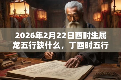 2026年2月22日酉时生属龙五行缺什么，丁酉时五行缺什么