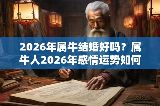2026年属牛结婚好吗？属牛人2026年感情运势如何？