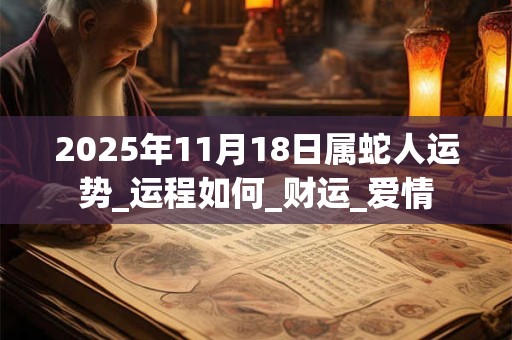 2025年11月18日属蛇人运势_运程如何_财运_爱情