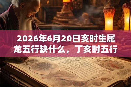 2026年6月20日亥时生属龙五行缺什么，丁亥时五行缺什么