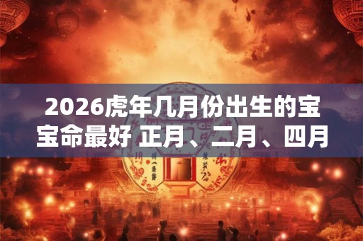 2026虎年几月份出生的宝宝命最好 正月、二月、四月