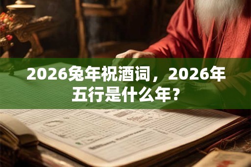 2026兔年祝酒词，2026年五行是什么年？
