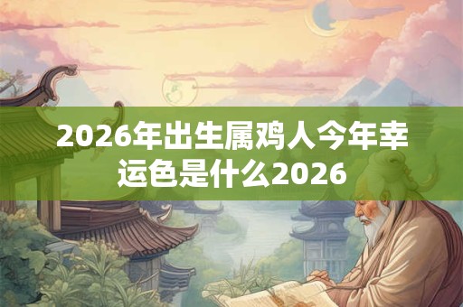 2026年出生属鸡人今年幸运色是什么2026