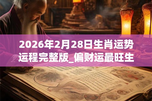 2026年2月28日生肖运势运程完整版_偏财运最旺生肖