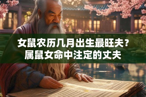 女鼠农历几月出生最旺夫？属鼠女命中注定的丈夫