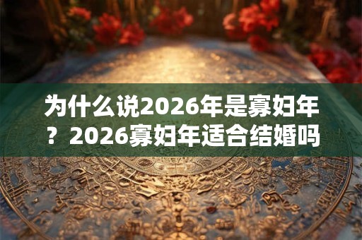 为什么说2026年是寡妇年？2026寡妇年适合结婚吗？