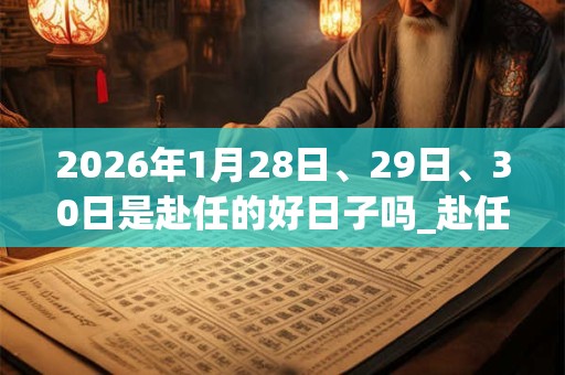2026年1月28日、29日、30日是赴任的好日子吗_赴任可以吗