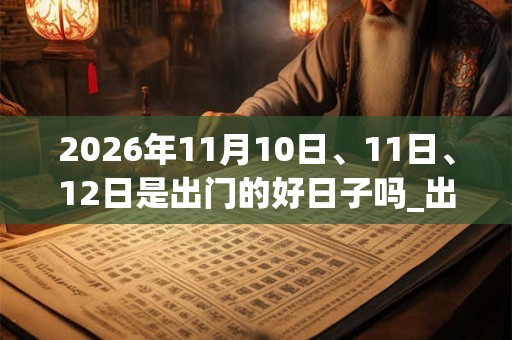 2026年11月10日、11日、12日是出门的好日子吗_出门可以吗