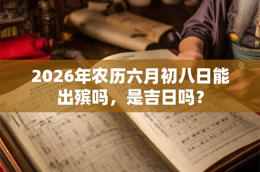 2026年农历六月初八日能出殡吗，是吉日吗？