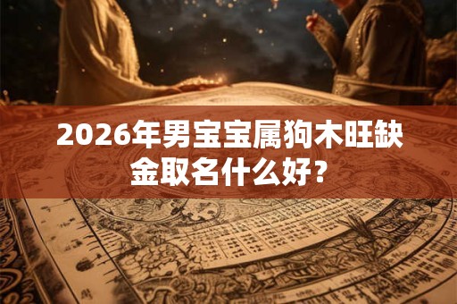 2026年男宝宝属狗木旺缺金取名什么好？