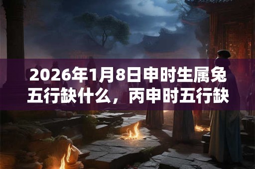 2026年1月8日申时生属兔五行缺什么，丙申时五行缺什么