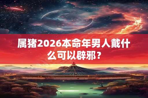 属猪2026本命年男人戴什么可以辟邪? 属猪2026本命年男人戴什么可以辟邪?