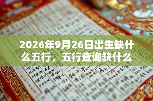 2026年9月26日出生缺什么五行,五行查询缺什么 2026年9月26日出生缺什么五行,五行查询缺什么