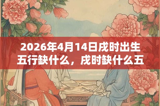 2026年4月14日戌时出生五行缺什么，戌时缺什么五行
