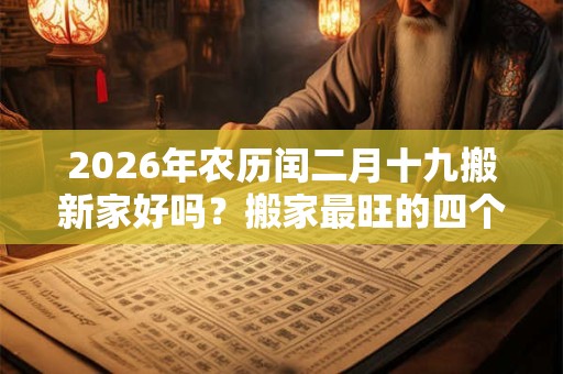 2026年农历闰二月十九搬新家好吗？搬家最旺的四个方法