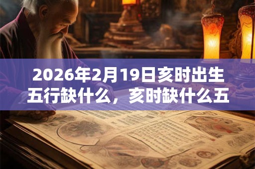 2026年2月19日亥时出生五行缺什么,亥时缺什么五行 2026年2月19日亥时出生五行缺什么,亥时缺什么五行