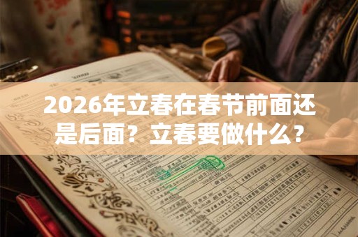 2026年立春在春节前面还是后面？立春要做什么？