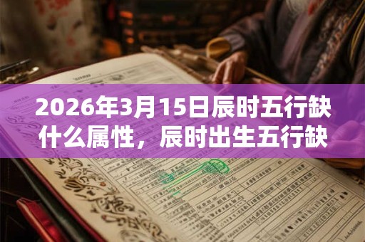 2026年3月15日辰时五行缺什么属性,辰时出生五行缺什么 2026年3月15日辰时五行缺什么属性,辰时出生五行缺什么