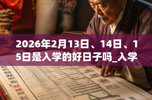 2026年2月13日、14日、15日是入学的好日子吗_入学可以吗 2026年2月13日、14日、15日是入学的好日子吗_入学可以吗