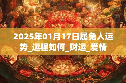 2025年01月17日属兔人运势_运程如何_财运_爱情 2025年01月17日属兔人运势_运程如何_财运_爱情