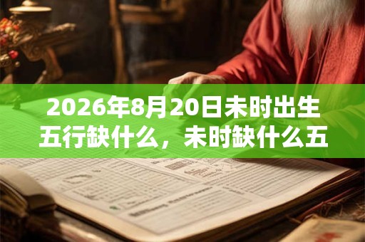 2026年8月20日未时出生五行缺什么，未时缺什么五行